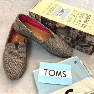 TOMS Classics Metallic Tweed Slip-On